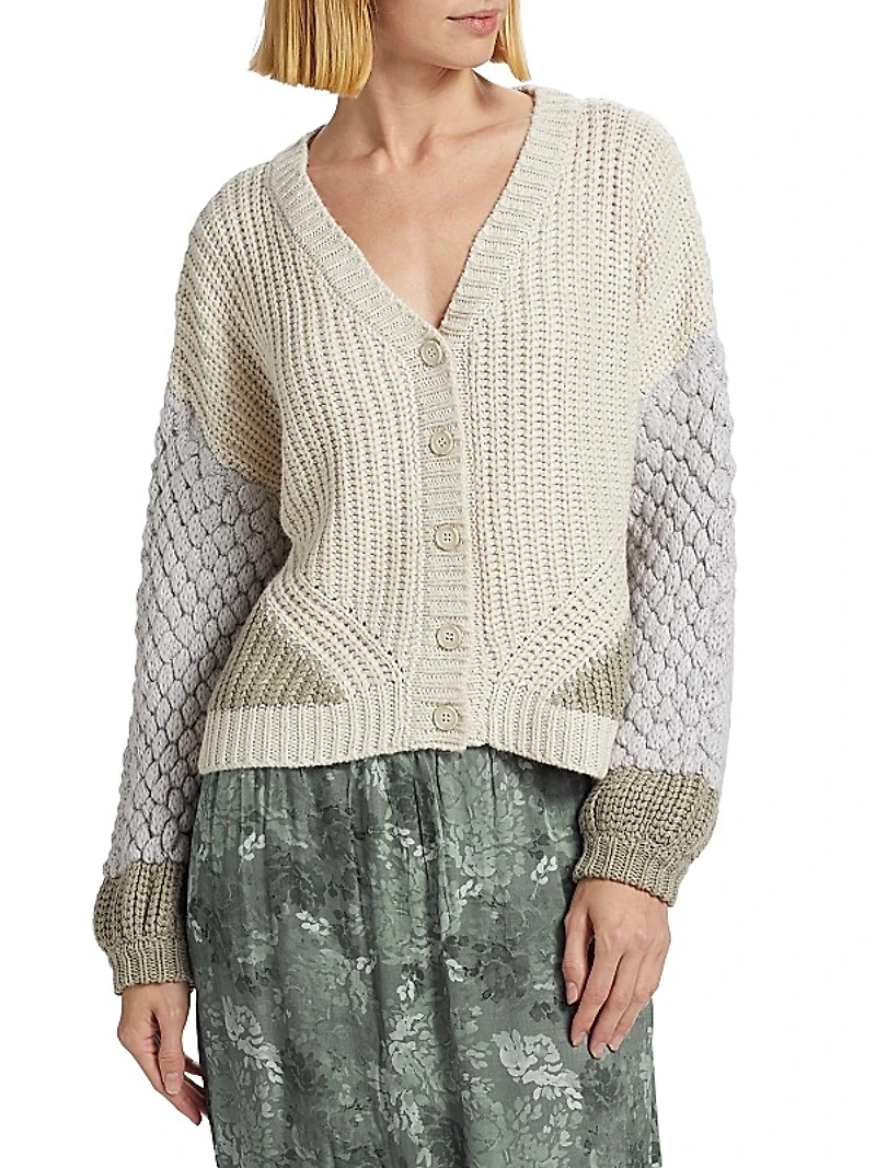 Margo Colorblock Knit Cardigan