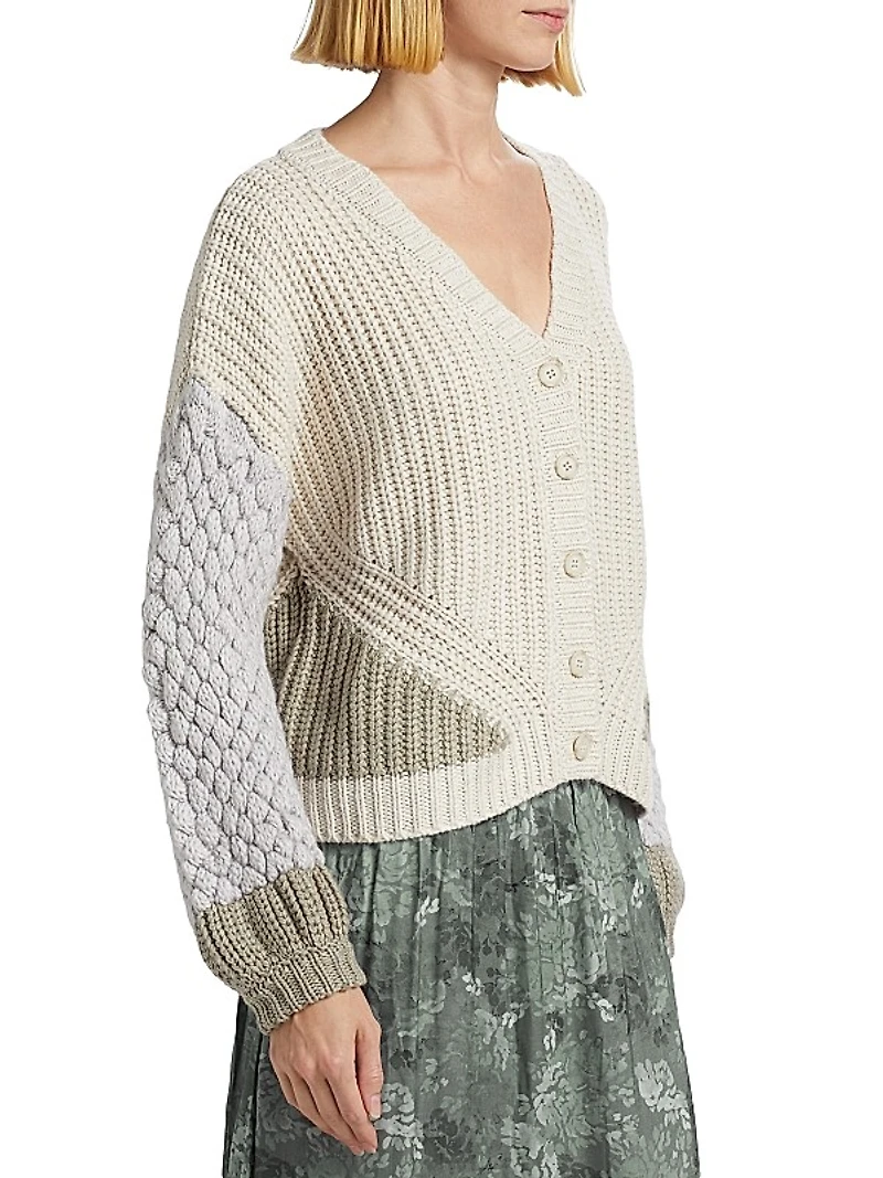 Margo Colorblock Knit Cardigan