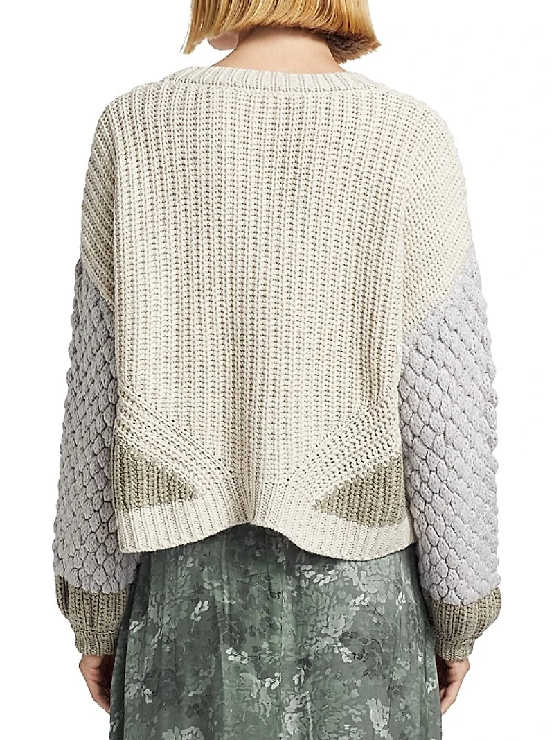 Margo Colorblock Knit Cardigan