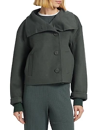 Zendaya Wool-Blend Crop Jacket