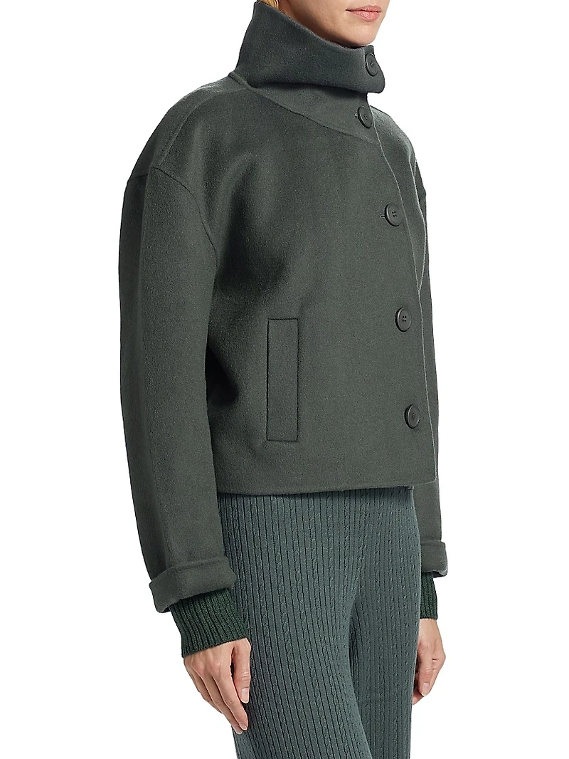 Zendaya Wool-Blend Crop Jacket