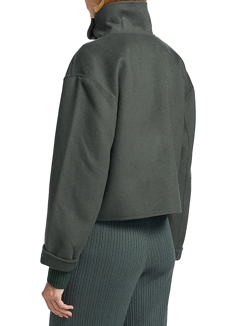 Zendaya Wool-Blend Crop Jacket