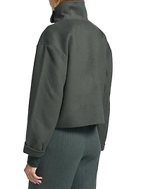 Zendaya Wool-Blend Crop Jacket