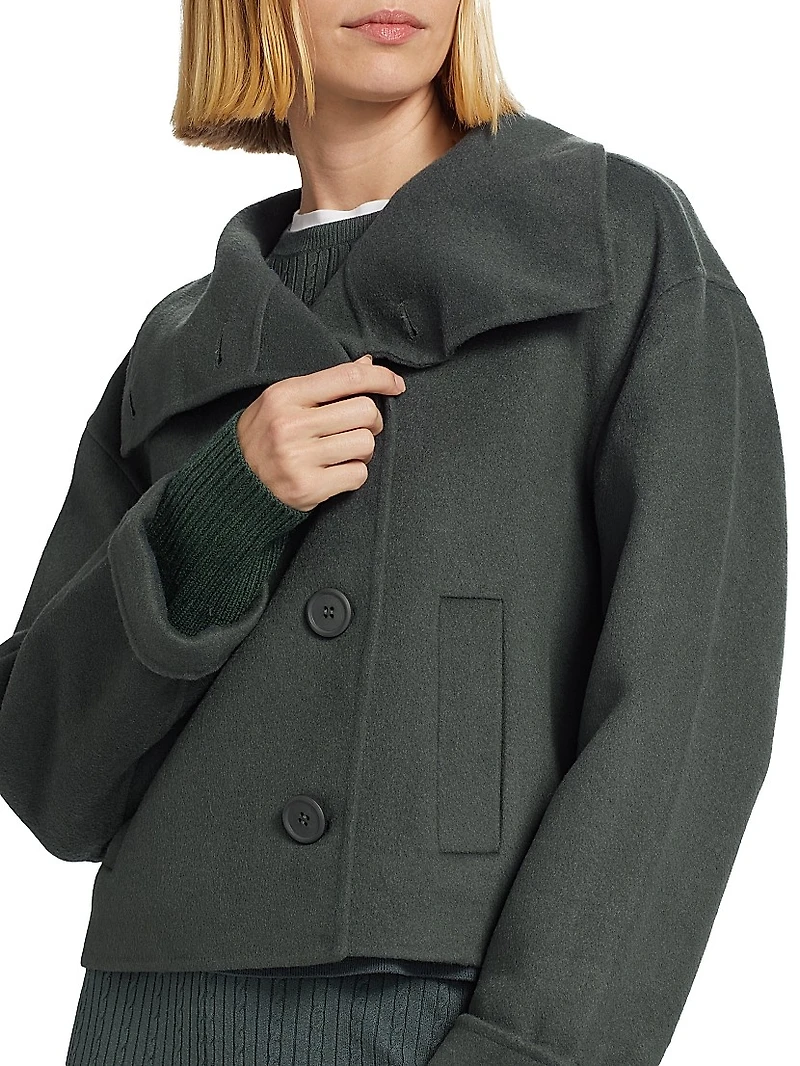 Zendaya Wool-Blend Crop Jacket