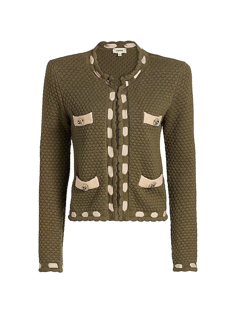 Astor Cotton-Blend Crewneck Cardigan