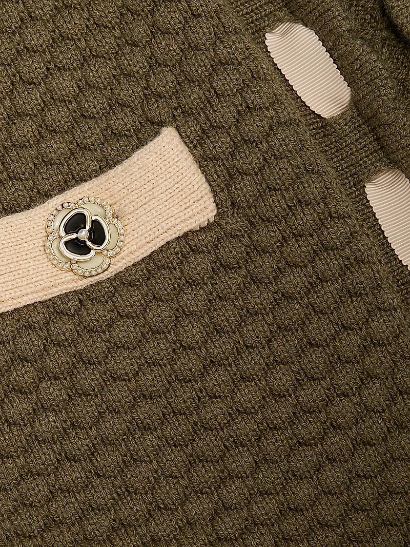 Astor Cotton-Blend Crewneck Cardigan