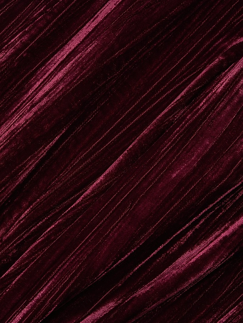 Livvy Velvet High-Rise Straight-Leg Pants