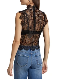 Tours Lace Sleeveless Top