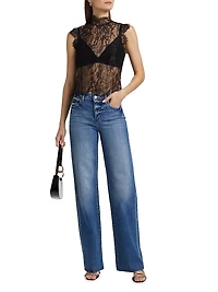 Tours Lace Sleeveless Top