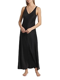 Washable Silk Maxi Bias Dress