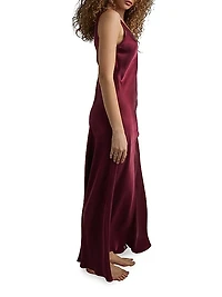 Washable Silk Maxi Bias Dress