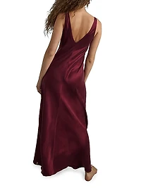 Washable Silk Maxi Bias Dress