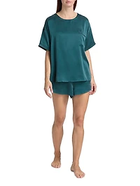 Washable Silk Short Pajamas