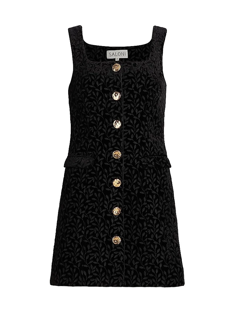 Mika Floral Velvet Minidress