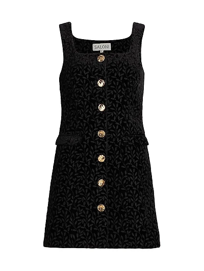 Mika Floral Velvet Minidress