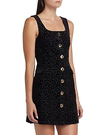 Mika Floral Velvet Minidress