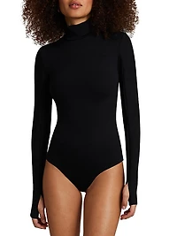 Neoprene Turtleneck Bodysuit