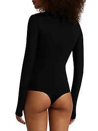 Neoprene Turtleneck Bodysuit