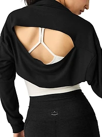 Duet Two-Way Convertible Long-Sleeve Shrug