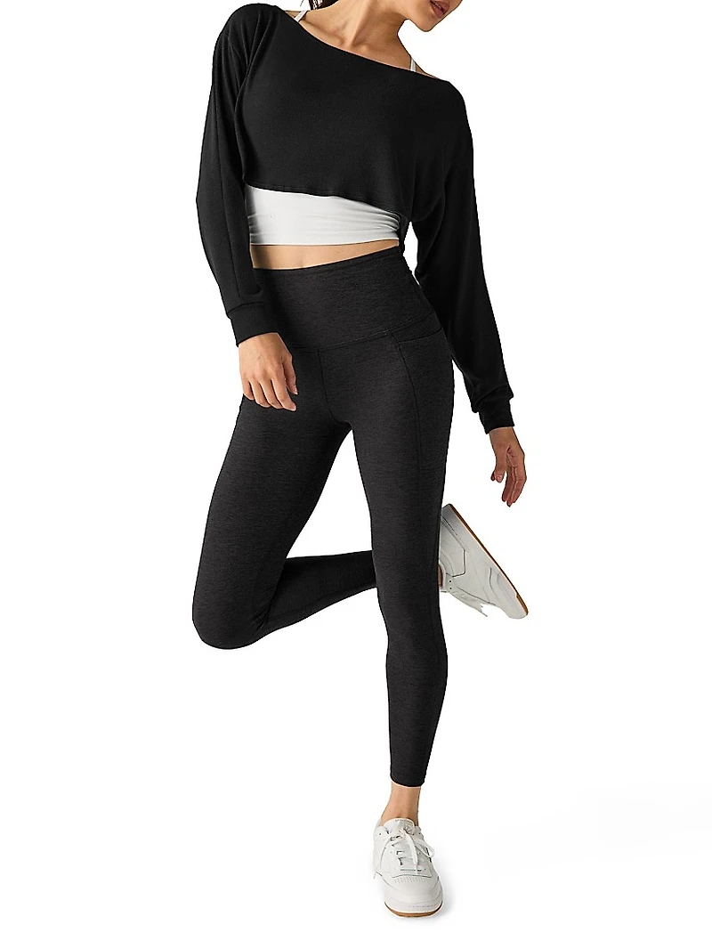 Duet Two-Way Convertible Long-Sleeve Shrug