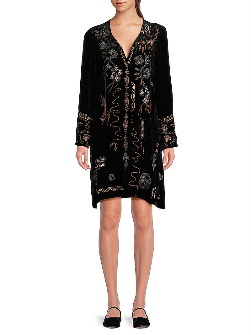 Jenai Embroidered Minidress