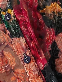 Renna Burnout Velvet Midi-Dress