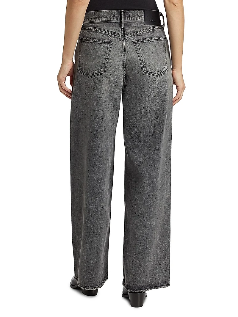 Elmont Super Wide Mid-Rise Jeans