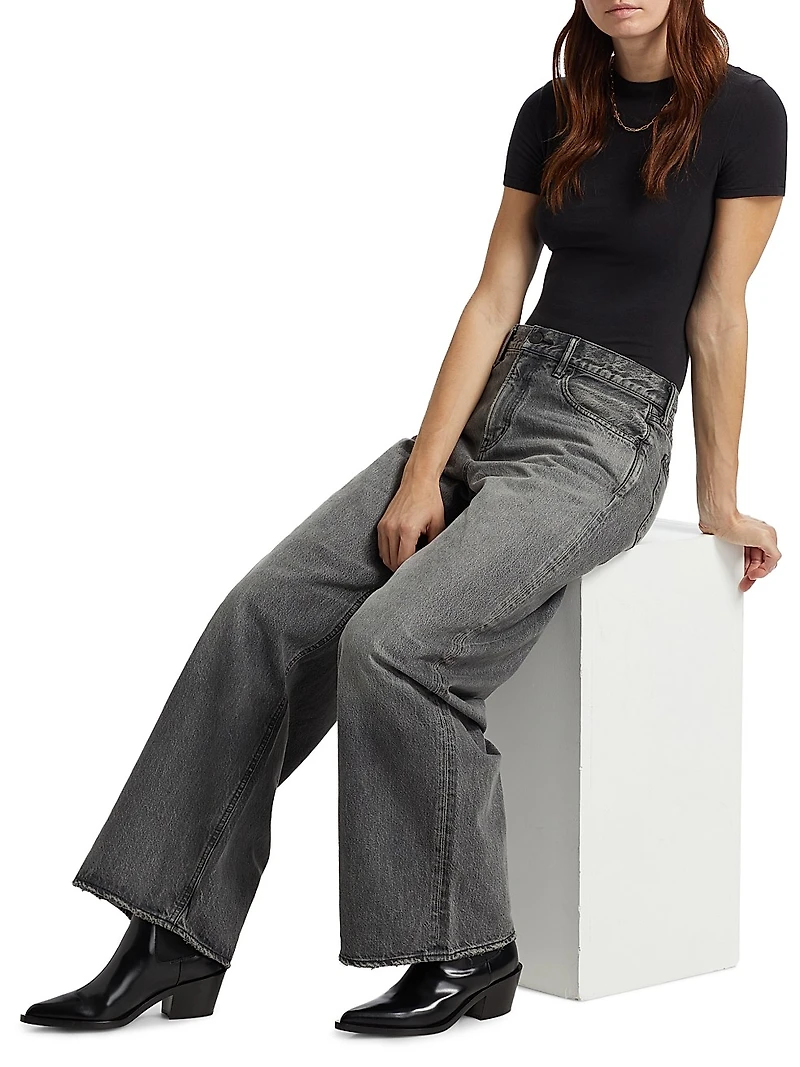 Elmont Super Wide Mid-Rise Jeans