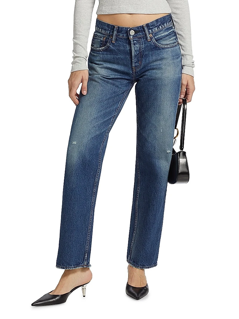 Ridgefield Straight Low-Rise Jeans