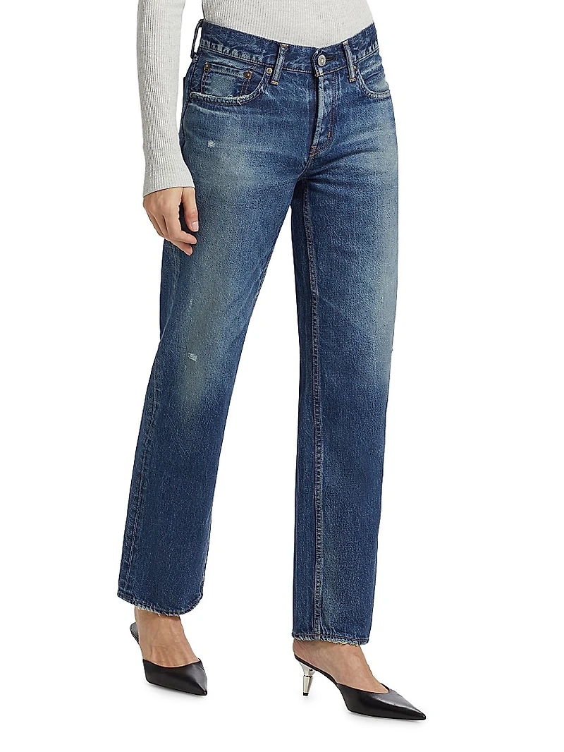 Ridgefield Straight Low-Rise Jeans