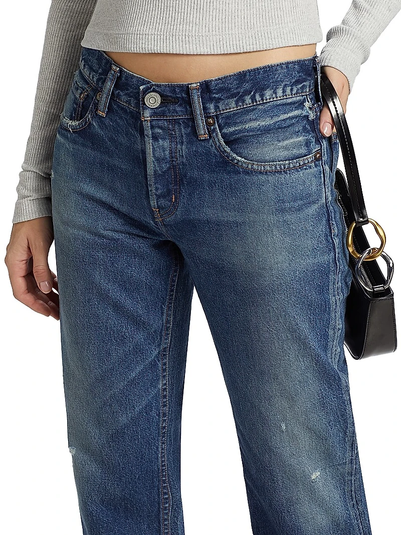 Ridgefield Straight Low-Rise Jeans