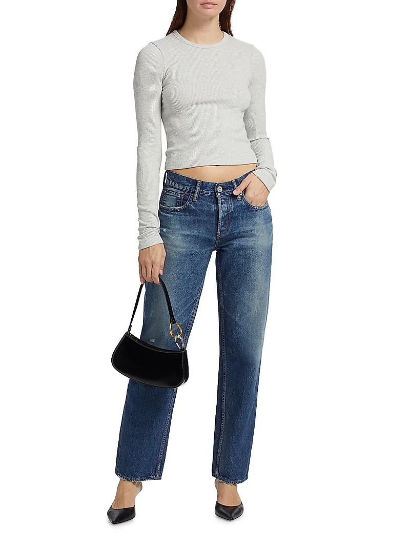Ridgefield Straight Low-Rise Jeans