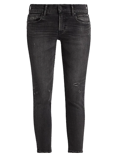 Belver Coated Mid-Rise Skinny Jeans