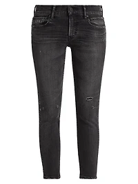 Belver Coated Mid-Rise Skinny Jeans