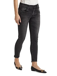 Belver Coated Mid-Rise Skinny Jeans