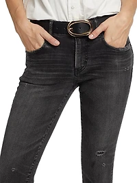 Belver Coated Mid-Rise Skinny Jeans