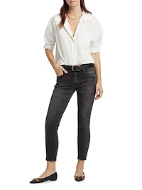 Belver Coated Mid-Rise Skinny Jeans