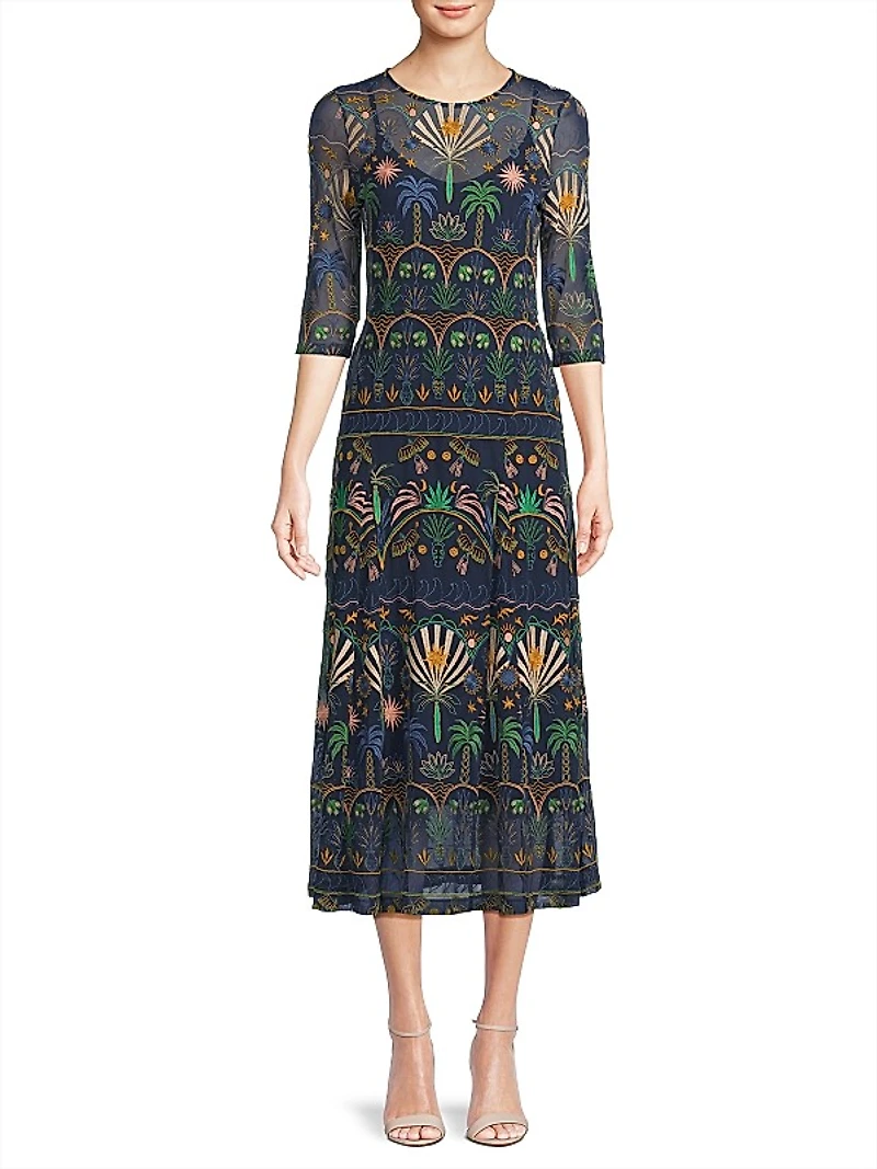 Nova Paneled Midi-Dress