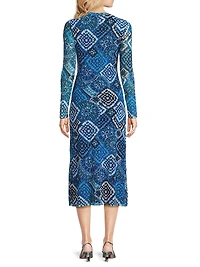 Lolia Mesh Midi-Dress