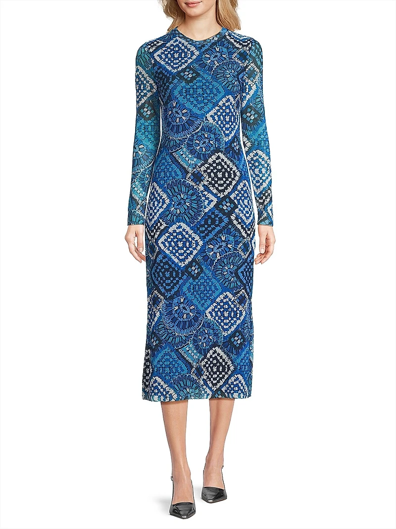 Lolia Mesh Midi-Dress