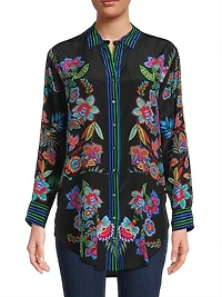 Pujha Edgelong Silk Tunic