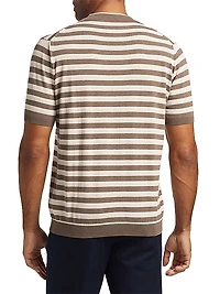 COLLECTION Striped Cotton Knit Crewneck T-Shirt