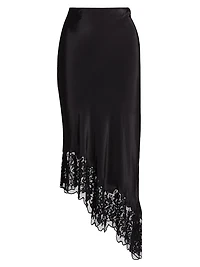 Mellado Ollie Lace-Hem Midi-Skirt