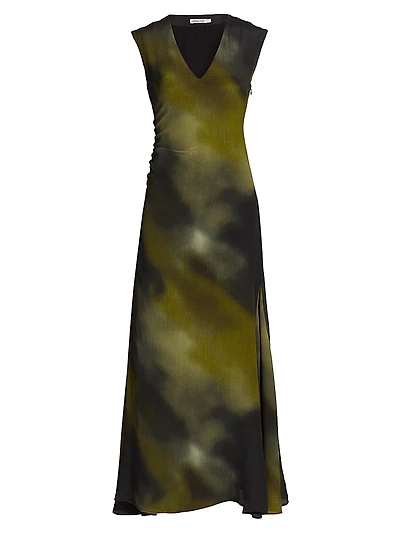 Varela Mika Silk Abstract Gown