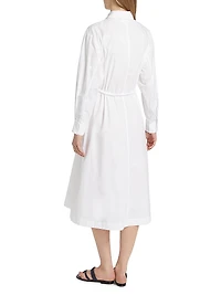 Katia Cotton Poplin Tie-Waist Midi-Dress