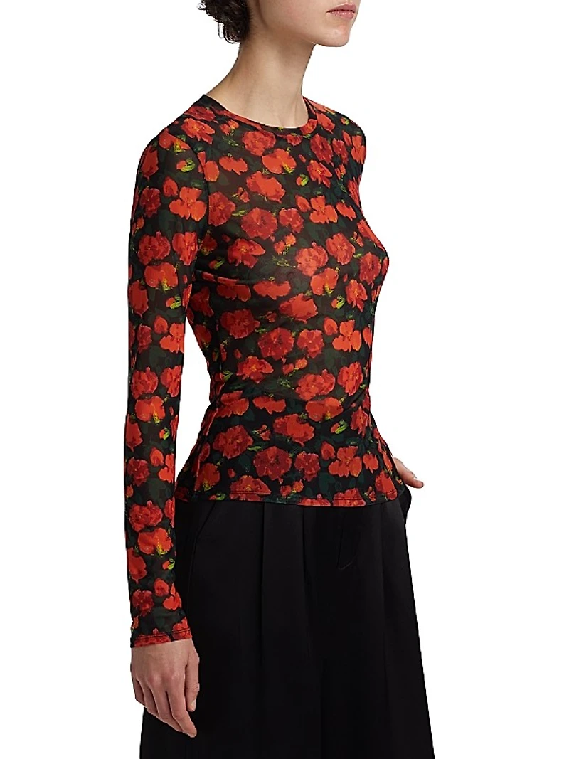Florian Mesh Bodycon Top
