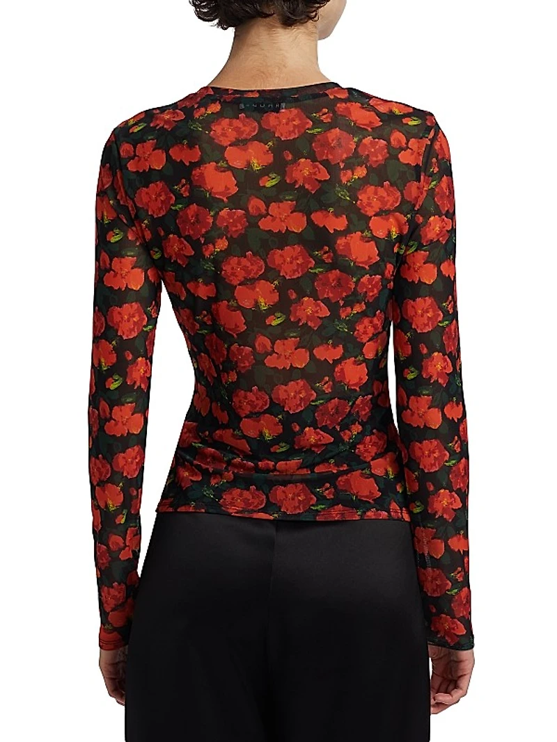 Florian Mesh Bodycon Top