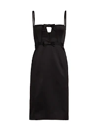 Carmen Knee-Length Satin Dress