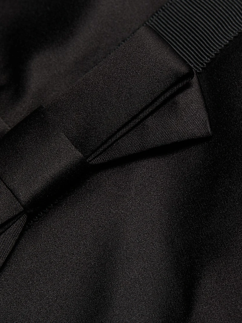 Carmen Knee-Length Satin Dress