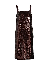 Vonna Sequined Shift Dress